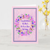 お父様のお祝いカード カード (黄色い花)