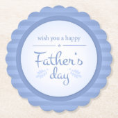 お父様のご冥福をお祈り ペーパーコースター (正面)