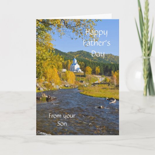 お父様のご子様御幸せ カード (正面)