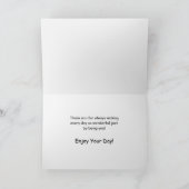 お父様のデイカードになって サンキューカード (内部)