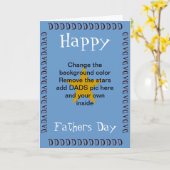 お父様の名刺をカスタマイズする カード (黄色い花)