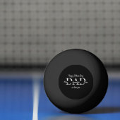 お父様の子供の名前のプレゼント –  卓球ボール (ネット)