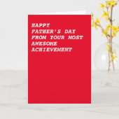 お父様の成り行きで幸福な日素晴らしを カード (黄色い花)