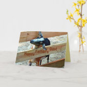 お父様の日おめでとう！お子様からお気に入りの送信 カード (黄色い花)