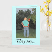 お父様の日おめでとう！ カード (黄色い花)