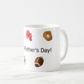 お父様の日おめでとう! コーヒーマグカップ (正面右)