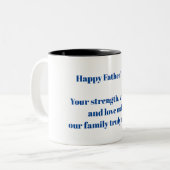 お父様の日おめでとう! ツートーンマグカップ (正面左)
