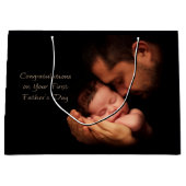 お父様の日おめでとう ラージペーパーバッグ (正面)