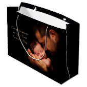 お父様の日おめでとう ラージペーパーバッグ (裏面アングル)