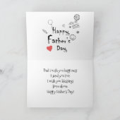 お父様の日おめでとう!手書き カード (内部)