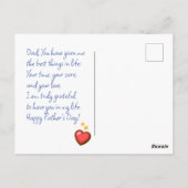 お父様の日おめでとう!手書き ポストカード (裏面)
