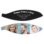 お父様の日おめでとう！DIYメッセージ、3枚の写真、黒 バスケットボール (パネル)