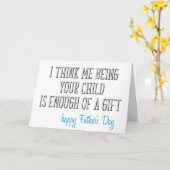 お父様の日おもしろいに十分な贈り物 カード (黄色い花)