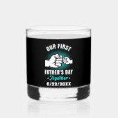 お父様の日にウイスキーのグラスを添える ウイスキーグラス (裏面)