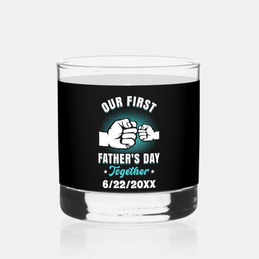 お父様の日にウイスキーのグラスを添える ウイスキーグラス (裏面)