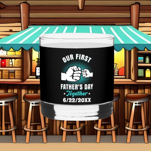 お父様の日にウイスキーのグラスを添える ウイスキーグラス