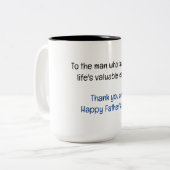 お父様の日に感謝 ツートーンマグカップ (正面左)