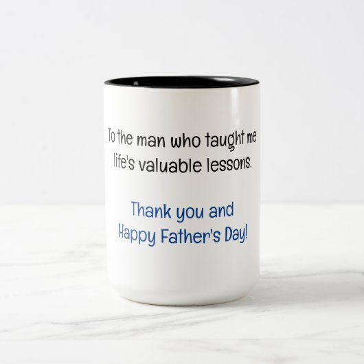 お父様の日に感謝 ツートーンマグカップ (中央)