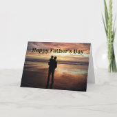 お父様の日に折り畳まれたグリーティングカード カード (正面)