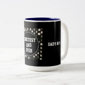 お父様の日に最高のパパ名をカスタマイズ- ツートーンマグカップ (正面右)