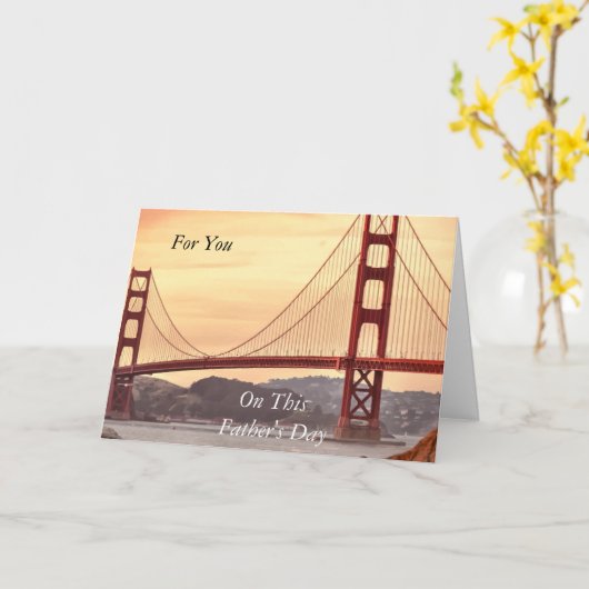 お父様の日に カード (黄色い花)