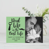 お父様の日のおめでとうフォトカード カード (スタンド正面)