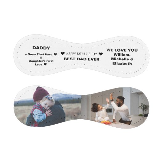 お父様の日のお幸せカスタム写真、引用文、名前 野球ボール (パネル)