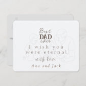 お父様の日のカードが永遠にカスタムなる 招待状 (正面/裏面)