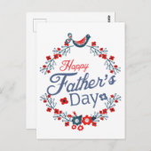 お父様の日のステッカー ポストカード (正面/裏面)