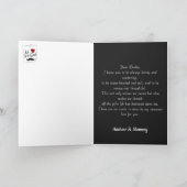 お父様の日の写真コラージュギフトカード カード (内部)