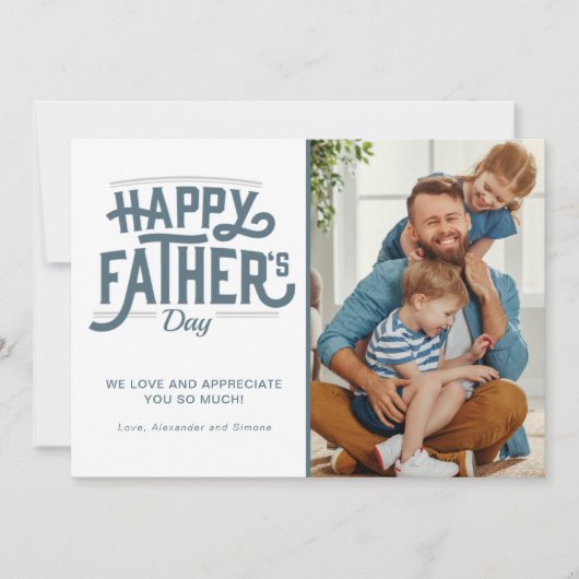 お父様の日の写真  シーズンカード (正面)