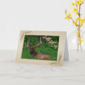 お父様の日の挨拶状 カード (黄色い花)