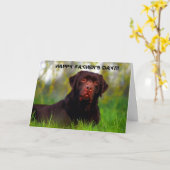 . .お父様の日の特別詩 カード (黄色い花)