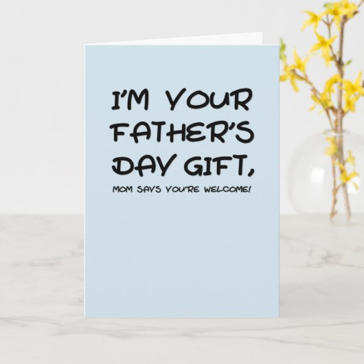 お父様の日の贈り物のお母さんがあなたはお迎えします カード (黄色い花)