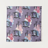 お父様の日は幸せ。集客ユニーク用車 タペストリー (正面(横))