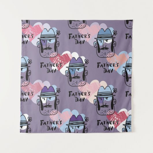 お父様の日は幸せ。集客ユニーク用車 タペストリー (正面)