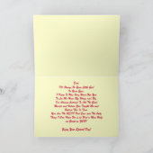 お父様の日、お嬢様 カード (内部)