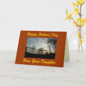 お父様の日、お嬢様 カード (黄色い花)