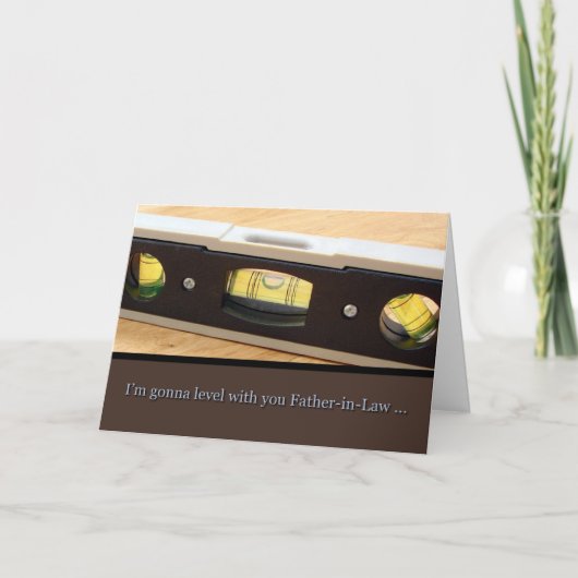 お父様の日、お義父様のカードと同じレベル カード (正面)