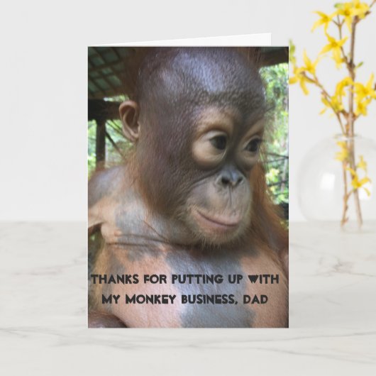 お父様の日 カード (黄色い花)