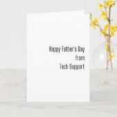 お父様の日（テクニー） カード (黄色い花)