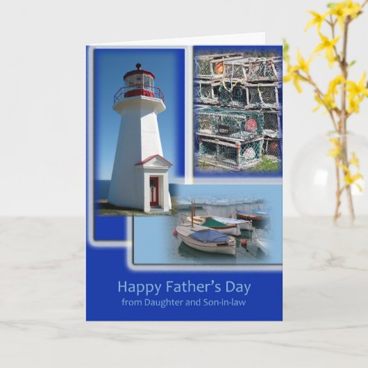 お父様の日 – 娘と娘婿から カード (黄色い花)