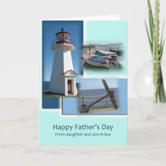 お父様の日 – 娘と娘婿から カード (正面)