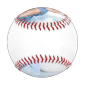 お父様の日、幸せな1日の写真RWB 野球ボール (裏面)