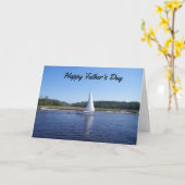 ***お父様の日***湖 カード (黄色い花)