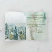 お父様の日、狩りの友人の写真 カード (内部)