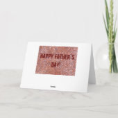 お父様の日、赤土コートスポーツテニス カード (裏面)