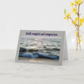 ***お父様の死***心地よい/思いやり カード (黄色い花)