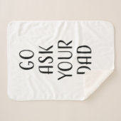 お父頼様の日にパパの贈り物を贈りに行く シェルパブランケット (正面(横))