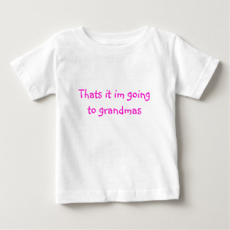 お爺ちゃんに行くって ベビーTシャツ